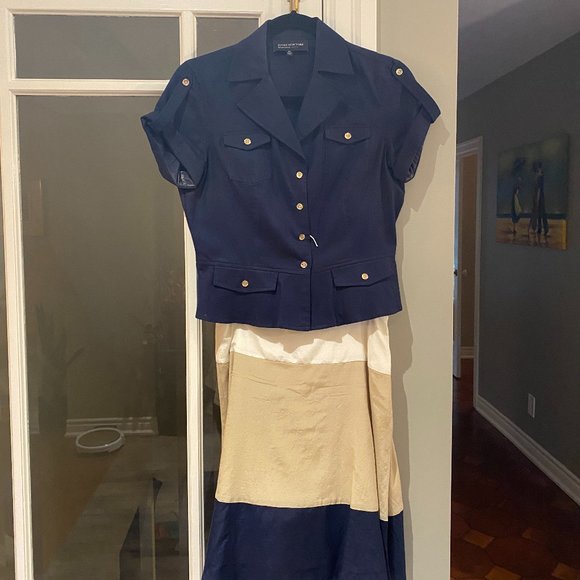 Jones New York Signature Petite Jacket and Skirt - Picture 1 of 6
